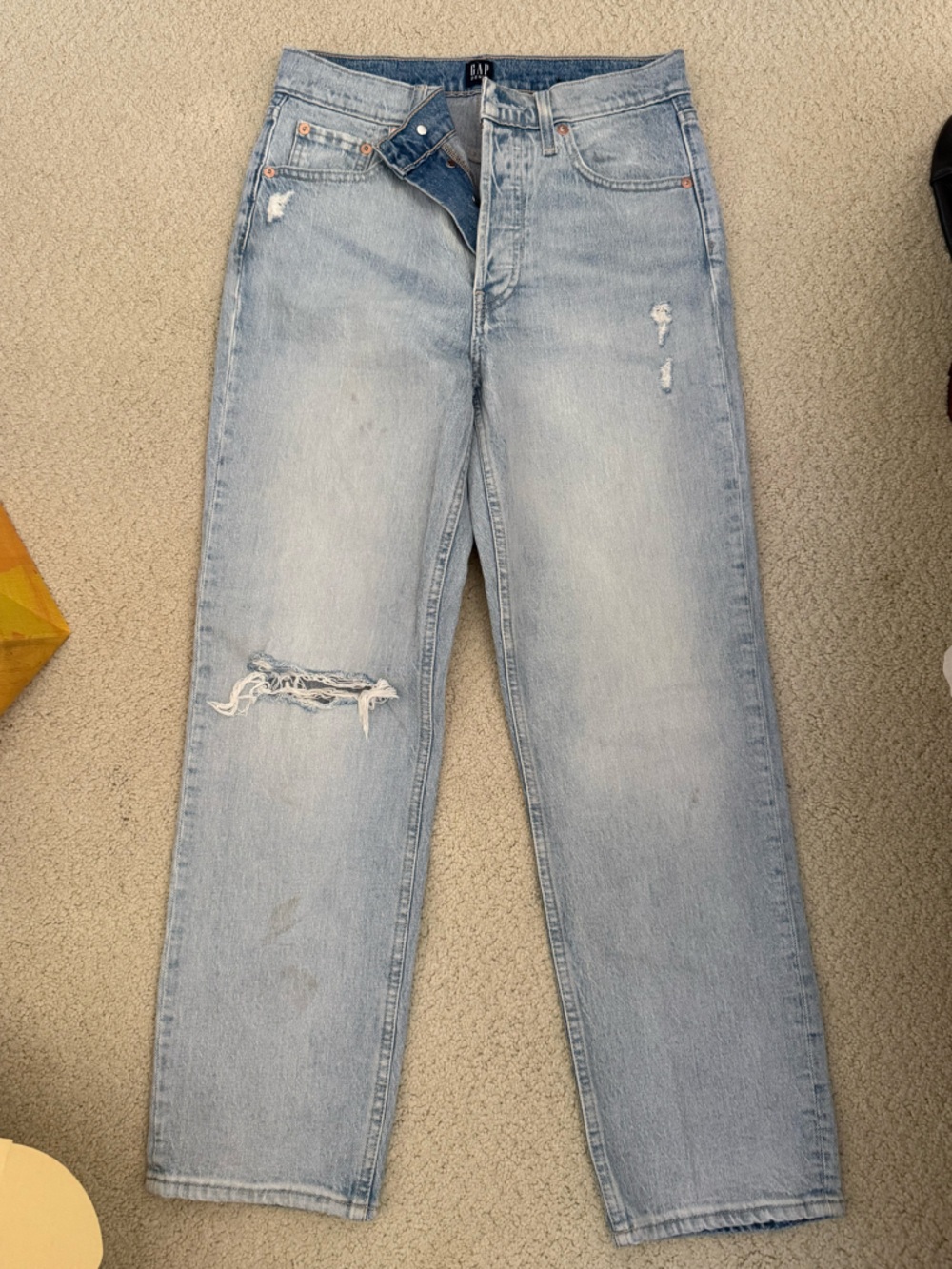 GAP Light Blue Distressed Jeans
